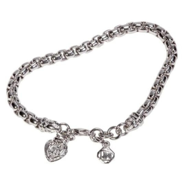 Silver Rhodium 7" Box Chain Bracelet