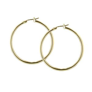 Gold Plated Large Hoop Earrings