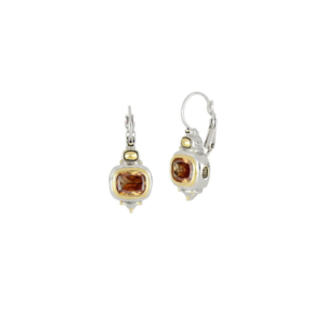 two tone Double French Champagne Wire Earrings