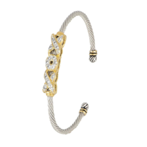 Celebration Petite Pavé Hugs and Kisses Cuff Bracelet by John Medeiros Jewelry Collections