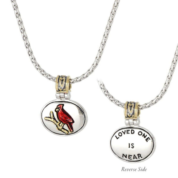 Celebration Memories Red Cardinal Pendant Necklace by John Medeiros Jewelry Collections.