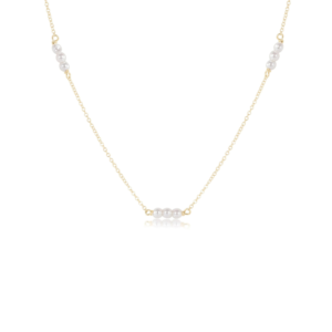 choker joy simplicity chain gold - 3mm pearl