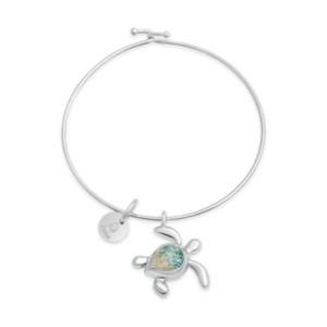 Beach Bangle - Turtle - Turquoise Gradient
