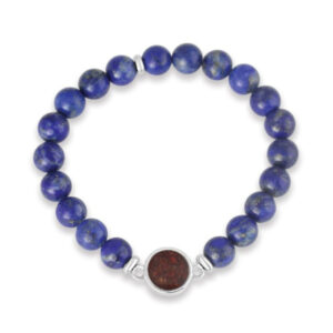 Round Beaded Bracelet - Lapis