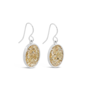 Sandrop Earrings - Large - Madeira Beach Sand & Turquoise
