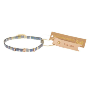 Good Karma Miyuki Charm Bracelet | Good Karma - Oil Slick/Sparkle/Gold