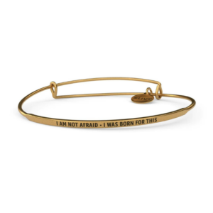 I Am Not Afraid Bangle - Gold