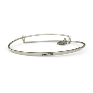 I Love You Bangle - Silver