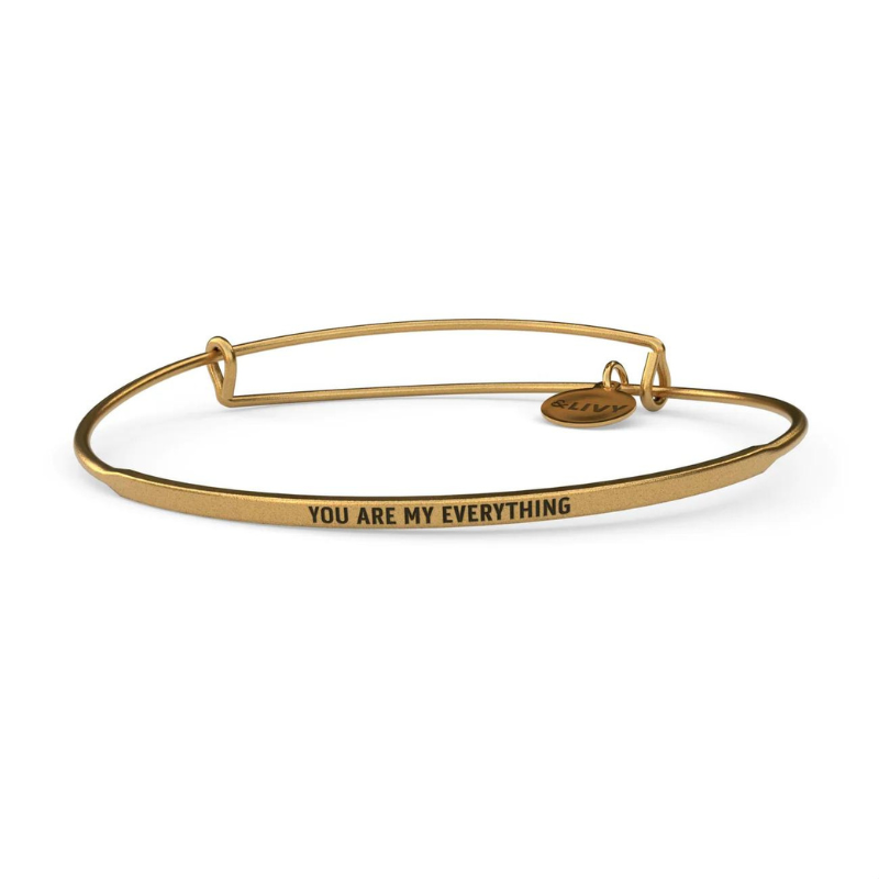 You Are My Everything Bangle - Gold