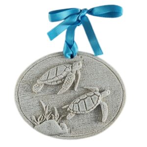 Swimming Turtles Sand Ornament