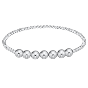 Classic Sterling Beaded Bliss 3mm Bead Bracelet - 6mm Sterling