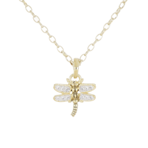 20th Anniversary Gold Dragonfly Necklace John Medeiros