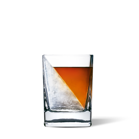 whiskey ice cube wedge glass by corkcicle