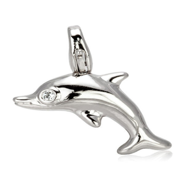 silver Small Dolphin Charm