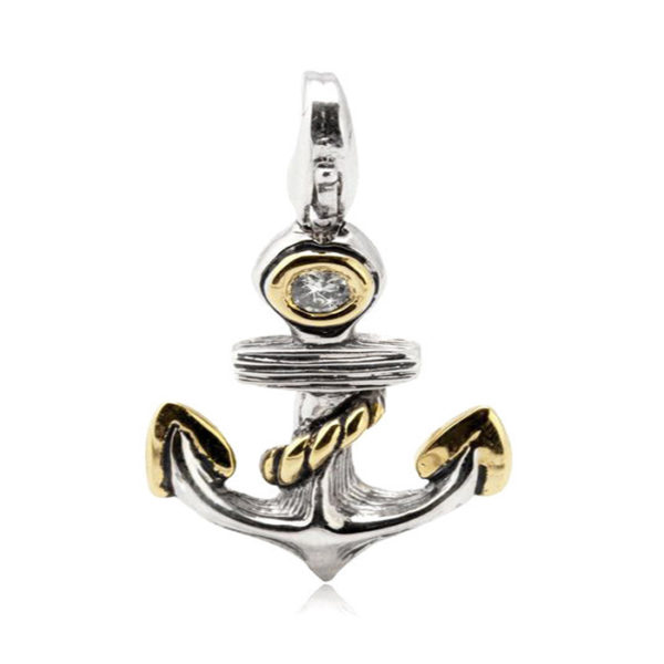 two tone Anchor Charm