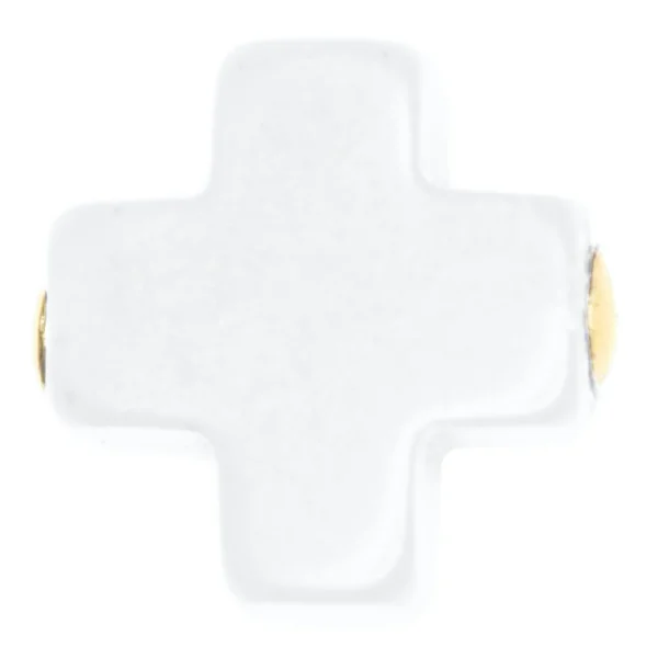 Egirl 14" Signature Cross Necklace - Off White - Image 2