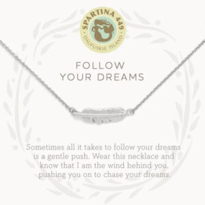 Sea La Vie Necklace Follow Your Dreams/Feather
