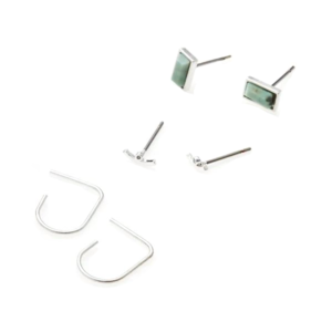 Courtney Stud Trio- Silver