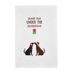 Christmas Dogs Waffle Towel