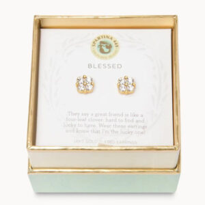 Sea La Vie Stud Earrings Blessed/Crystal Clover