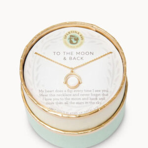 Sea La Vie To The Moon Back Reversible Necklace - Gold