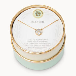 Sea La Vie Necklace Blessed Crystal Clover