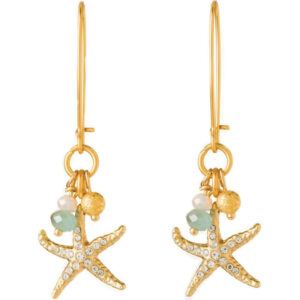 Starfish Sparkle Drop Earrings
