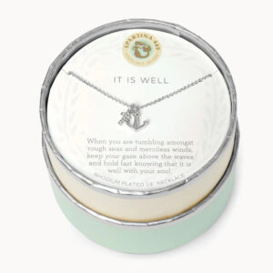 Sea La Vie Necklace It Is Well/Cross Anchor