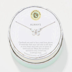 Sea La Vie Silver Necklace Transformation/Mother-of-Pearl Monarch