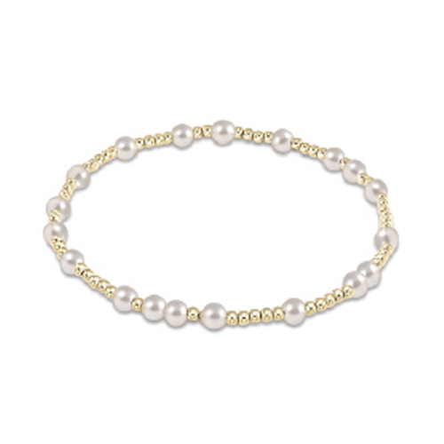 Extends Hope Unwritten 4mm Bead Bracelet - Pearl