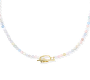 Sylvia Strand Necklace - Morganite Ombre on Gold