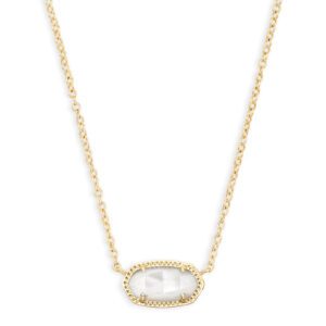 Elisa Necklace - Ivory Mother of Pearl on Gold